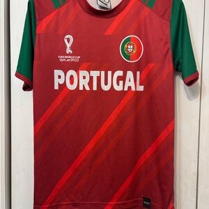 Kids Portugal Soccer Jersey - FIFA World Cup Quatar 2022